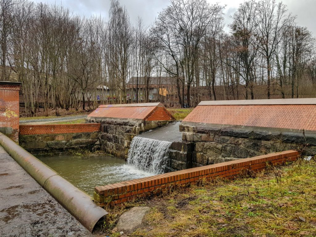 Шлюз на ручье Крепостной в Калининграде